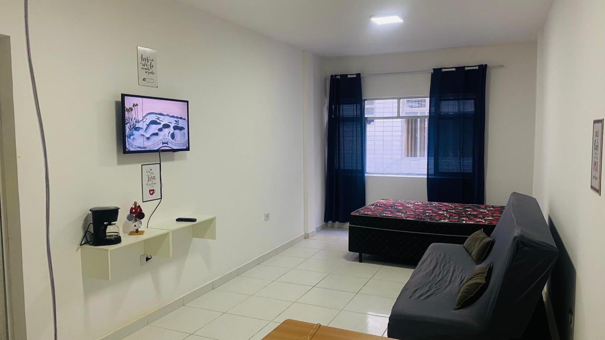 Apartamento Kit Net Pe Na Areia Praia Grande (Santos) Exterior foto